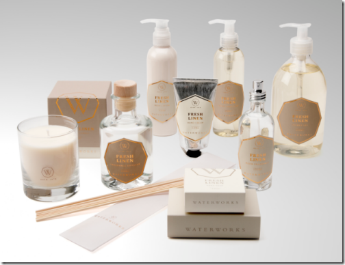 fresh linen diffusers and candles