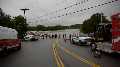 Residents of Bellevue Retirement Home needed to be rescued by boat.