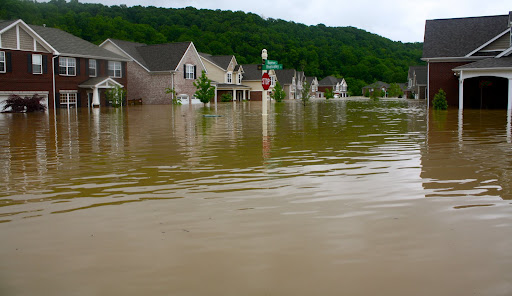 The nearby Harpeth River flooded the community.