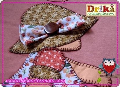 Sunbonnet Sue em patch aplique detalhes Sunbonnet Sue em patch aplique detalhes