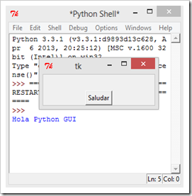 python gui botones