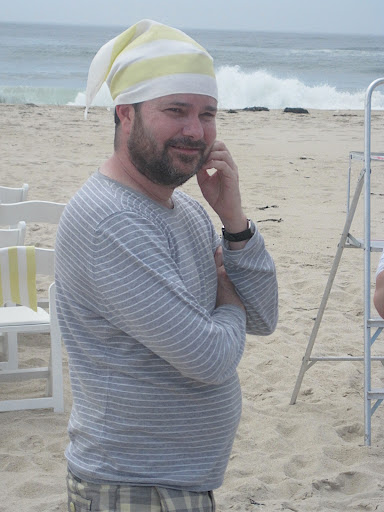 Daniel made his own hat with an extra fabric flag.