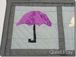 Diagonal quilting