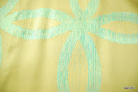 Ekskluzywna tkanina trudnopalna. Na zasłony, poduszki, narzuty, dekoracje. Kremowa, błękitna.