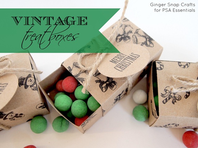 PSA Essentials vintage Christmas treat boxes