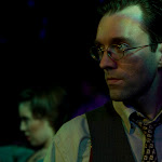The Water Engine: An American Fable, by David Mamet. Directed by Brian Golden. October 28 - December 19. (l to r) Jess Thigpen, Cody Proctor. Photo Credit: Amanda Clifford