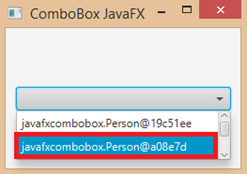 ComboBox toString()