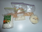Mark Joseph gave us some extra coconut shavings in the various sizes and degrees of toastedness.