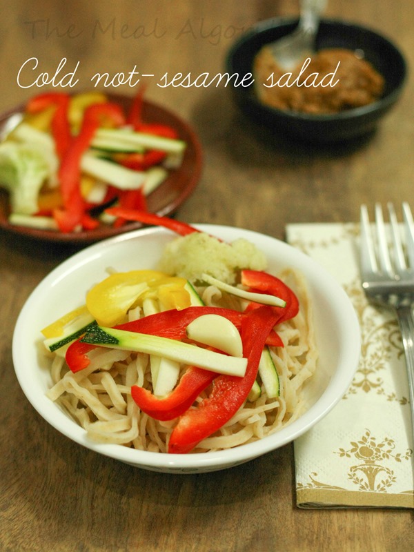 Cold not-sesame noodles