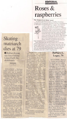 Remembering the passing of our Mother Barbara Logan aka Mother Earth Ski!