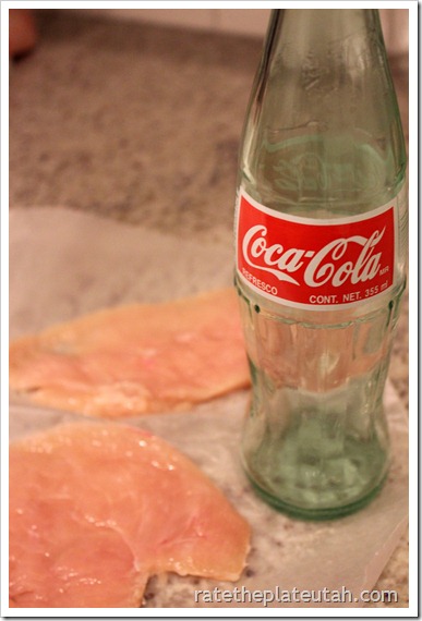 Flattening Chicken with a Coke Bottle