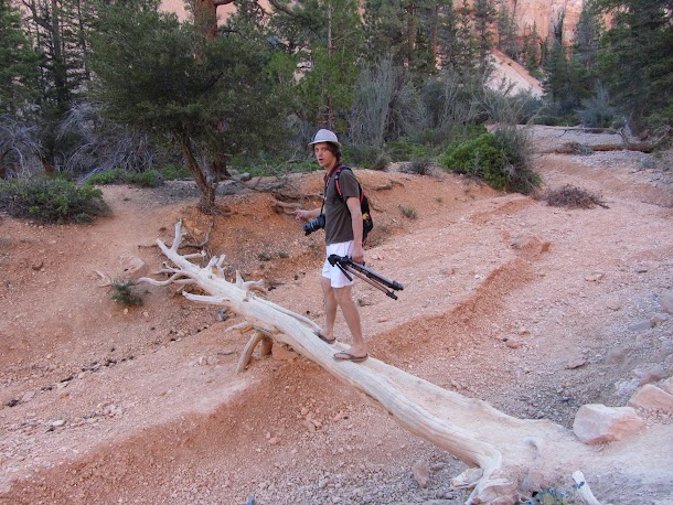 Crossing a Dried Riverbank