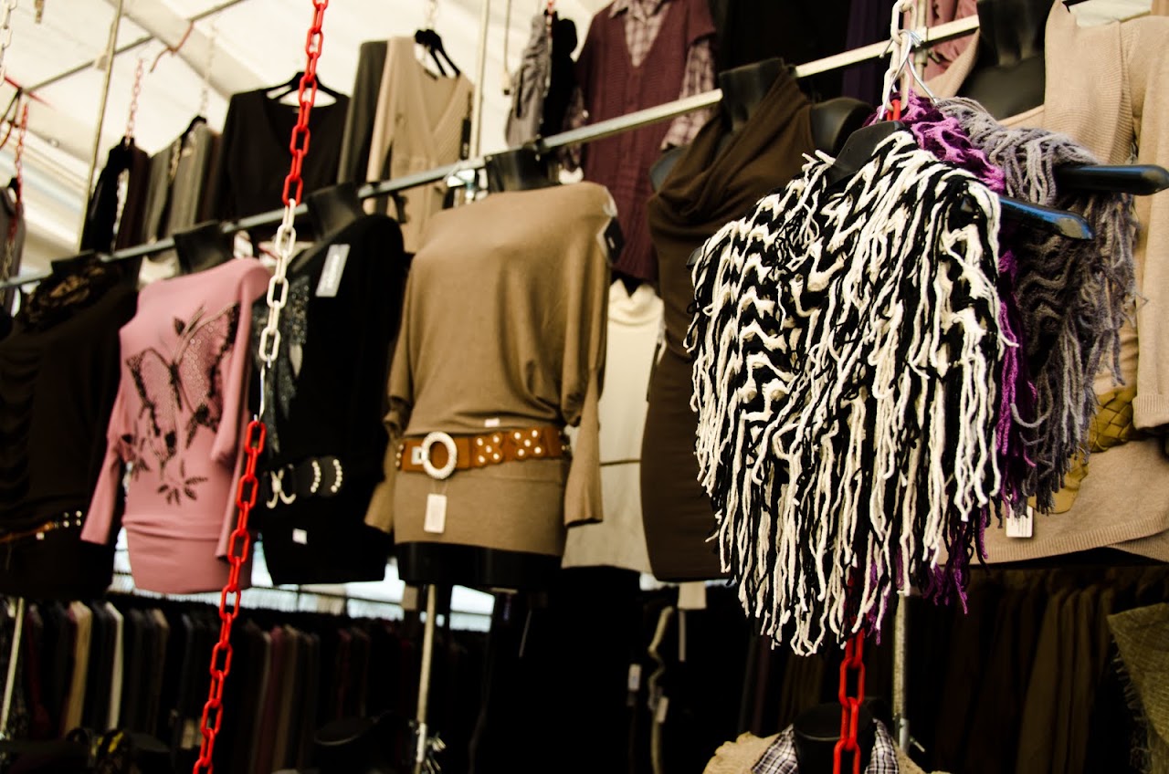 Clothes at an Italian market