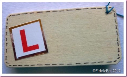 Driving test Wooden Gift Tag 1 Driving test Wooden Gift Tag 1