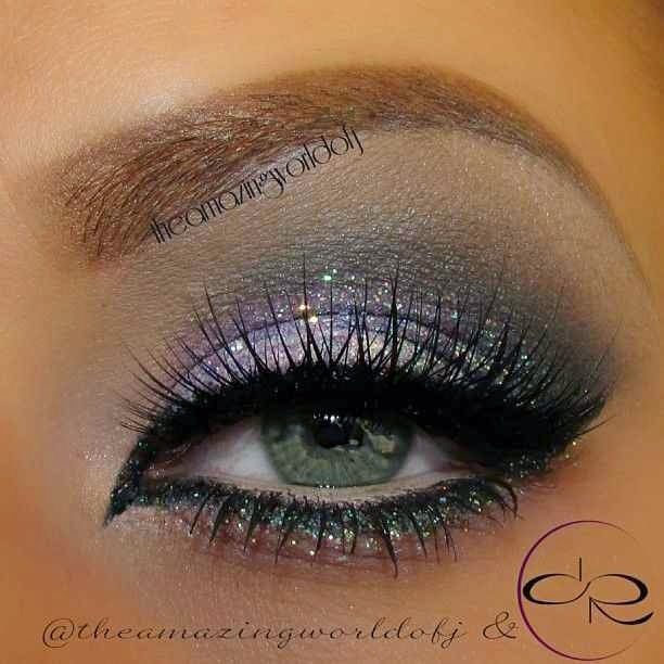 Glitter and Shimmer Eyeshadow Tutorial Fashion 2D