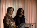 Claudia and Jennifer from the Wedding Library say a few words to welcome everyone to the event.