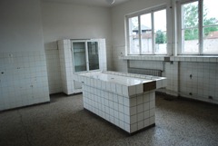 Berlin, Germany - Sachsenhausen Concentration Camp - Pathology Building where tests were done on the prisoners