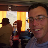 Food poisoned on the bus, again.  At least I had some Coca-Cola in a little bottle.