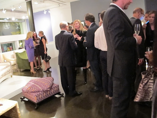Liz's new digs work just as well for a bustling reception as a showroom and gallery.