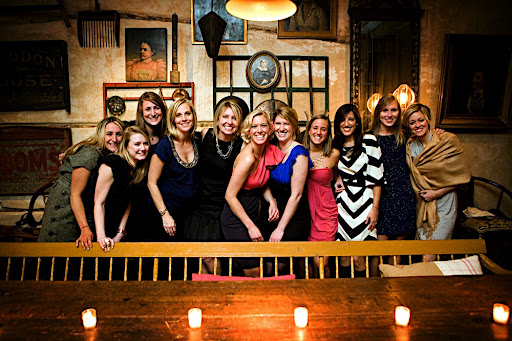 The girls snapped a photo together before night's end. The girls snapped a photo together before night's end.