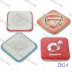 Magnetic Square Badge (used for fridges or white boards. Also available with backside magnetic attach to replace safety pin). Size:1.5x1.5 inch ( 37x37mm). Specifications: Shell: tin chrome-plated, bottom: ABS or tin chrome-plated with magnet, mylar disc, any printed photo or design. Prices: http://www.medalit.com/prices. www.medalit.com - Absi Co