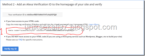 cara verifikasi blog ke alexa cara verifikasi blog ke alexa