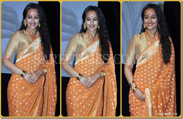 Sonakshi_Sinha_Quarter_Sleeves_Saree_Blouse