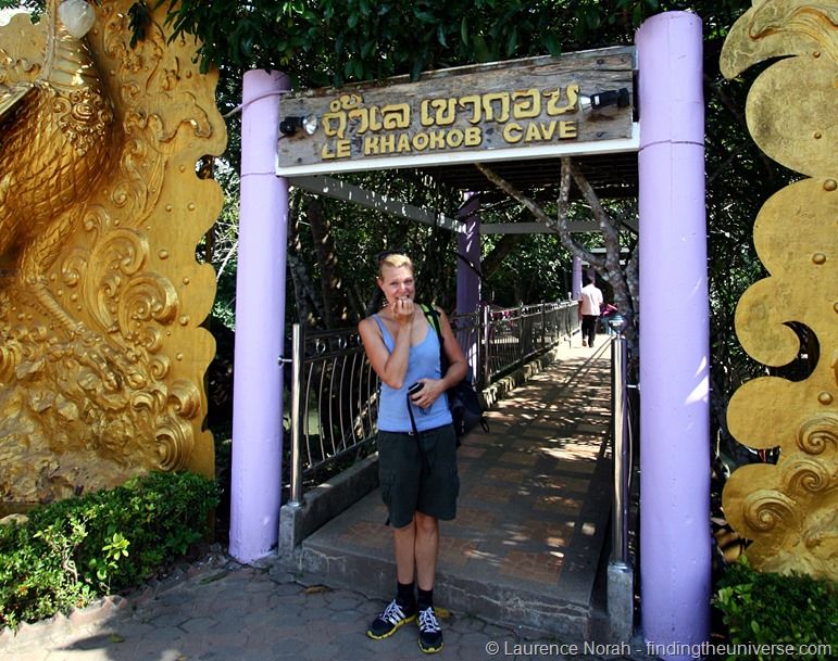 Vera outside Khao Kob cave Thailand Vera outside Khao Kob cave Thailand