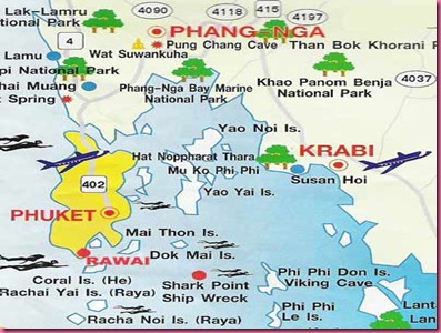 Cartina Isole thailandia Cartina Isole thailandia