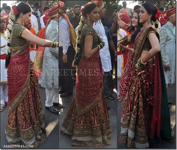 Genelia_Sabyasachi_Saree