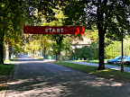 Die Start- und Zielgerade: noch niemand da