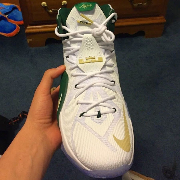 First Look at St Vincent St Mary8217s Nike LeBron XII Home PE