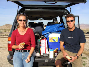 Beer and sandwich break at Dos Cabezas