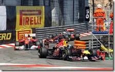 Vettel, Alonso e Button nel gran premio di Monaco 2011