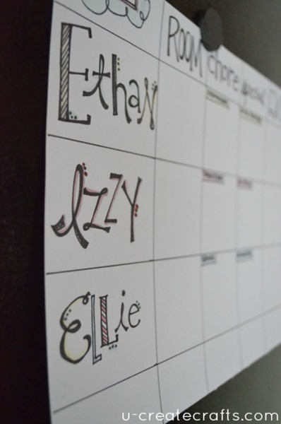 Doodle Chore Chart