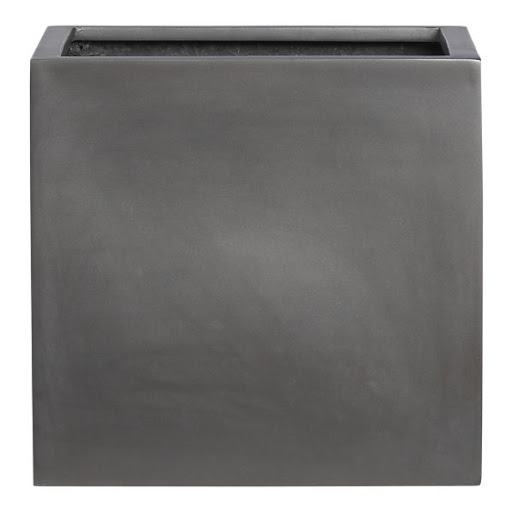 The charcoal tone of this planter is a great contrast to the bright green things that will go in it. (crateandbarrel.com)
