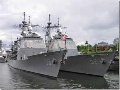 IMG_6997 USS Mobile Bay (CG-53) & USS Bunker Hill (CG-52) in Portland, Oregon on June 10, 2007
