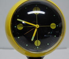 Blessing, West Germany alarm clock, yellow 