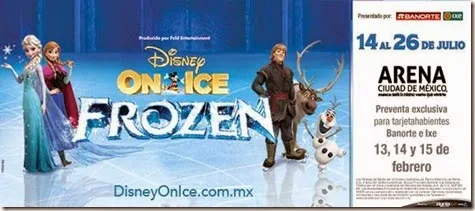 venta de boletos Disney on Ice Frozen en mexico