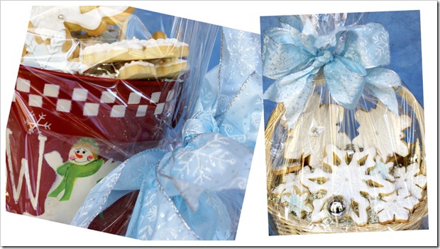 snowflake gift baskets