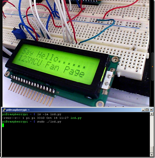 RPi.GPIO control LCD 16x2 