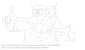 [AA]羽川翼 指差し （化物語）