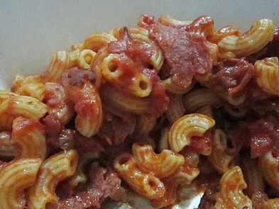 quick salami macaroni, 240baon