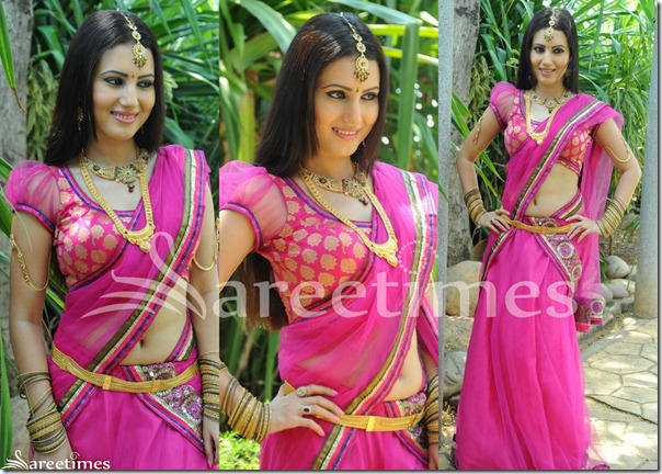 Anu_Smruthi_Ruffeld_Sleeves_Saree_Blouse