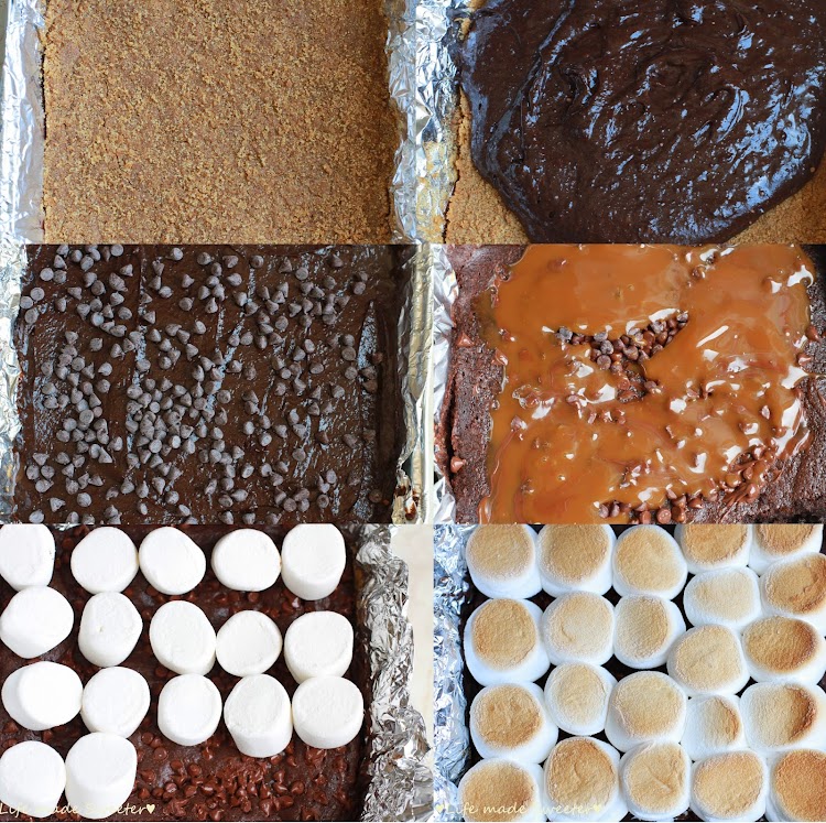 Salted Caramel S'mores Brownies Collage.jpg