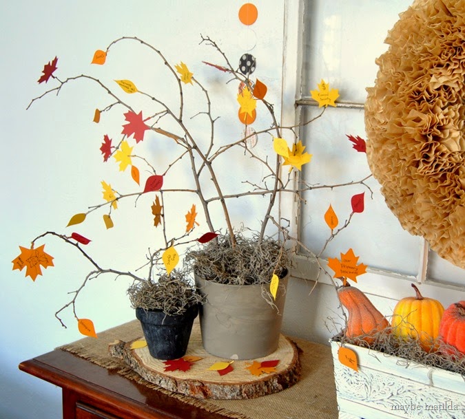 DIY Thankful Tree // www.maybematilda.com