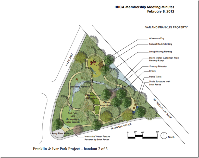 Franklin Ivar Park Plan via Hollywood Dell Civic Association Franklin Ivar Park Plan via Hollywood Dell Civic Association