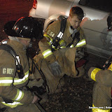 Four firefighters were trying to revive a cat that was all but dead when the firefighters entered the burning one story house Wednesday evening.
Firefighters had been working on the feline for almost 45 minutes when the all the sudden the cat let out a loud, MEEEEOOOOOWWWWW !!!!!! He was Back.
The neighbor rushed the cat to the vet and it looked like he was going to be all right.
Firefighters working on the cat were from both Station 54 and Station 105. News_120104_CatFireRescue_RP