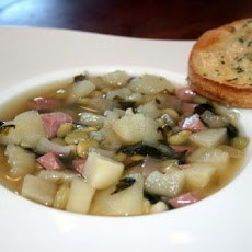 Easy Crock Pot Ham & Lima Bean Soup