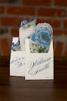 The escort cards, which held vintage hankies, guided guests to their seats. And gave them something to wave during the second line parade. The escort cards, which held vintage hankies, guided guests to their seats. And gave them something to wave during the second line parade.